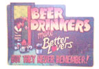 beer drinkers better lovers vintage t-shirt iron-on