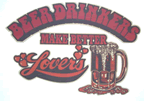 beer drinkers make better lovers vintage t-shirt iron-on 1970's