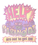 Help The Paranoids are Out To Get Me vintage t-shirt iron-on