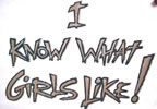 i know what girls like vintage t-shirt iron-on heat transfer