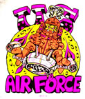us air force alien vintage t-shirt iron-on