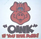 oink if you love pork vintage t-shirt iron-on heat transfer