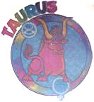taurus t-Shirt Iron-On Horoscope Vintage Unused Deadstock Glitter 1970's