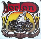 norton motorcycle vintage t-shirt iron-on 