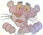 pink panther vintage 1970's t-shirt iron-on