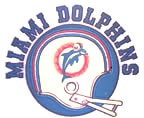 miami dolphins1970's vintage t-shirt iron-on