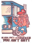 if you ain't a trucker you ain't shit vintage t-shirt iron-on transfer