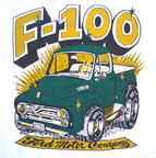 ford f 100 vintage t-shirt iron-on transfer