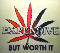 expensive but worth it marijuana leaf vintage