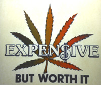 expensive but worth it marijuana t-shirt iron-on
