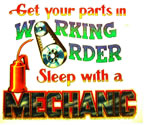 sleep with a mechanic vintage t-shirt iron-on