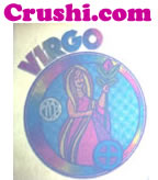 virgo t-Shirt Iron-On Horoscope Vintage Unused Deadstock Glitter 1970's