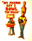 bowling vintage t-shirt iron-on