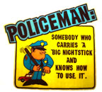 policeman vintage t-shirt iron-on