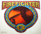 Firefighter Fireman 1970's rare Vintage T-Shirt Transfer Iron-On