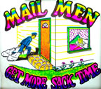 mail men get more sack time post office mailman Unused Original Vintage T-Shirt Iron-On Heat Transfer