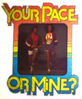 your pace or mine jogging vintage t-shirt iron-on