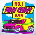 chevy van hevy chevy vintage t-shirt iron-on transfer