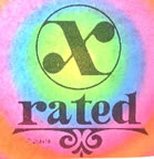 x rated Unused Original Vintage T-Shirt Iron-On Heat Transfer