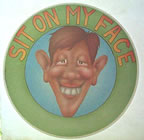sit on my face Unused Original Vintage T-Shirt Iron-On Heat Transfer