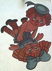raggedy ann and andy doin' it having sex Unused Original Vintage T-Shirt Iron-On Heat Transfer