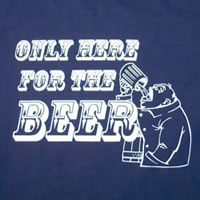 Crushi.com Only Here For The Beer Crushi Vintage T-Shirt