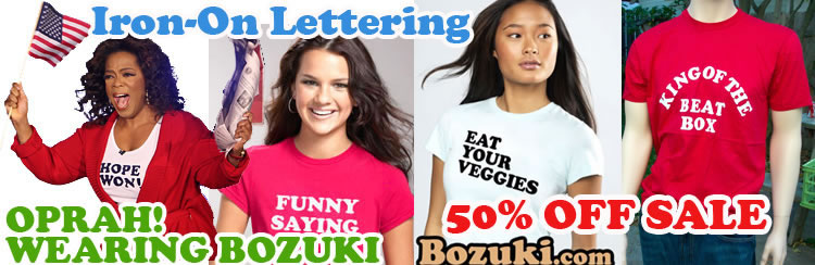 Visit Bozuki.com :: Say Anything :: Home Fabric Iron-Ons