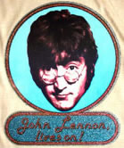 john lennon vintage 1970's t-shirt iron-on