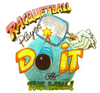 racquetball players do it off the wall vintage t-shirt iron-on