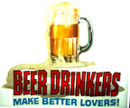 beer drinkers make better lovers vintage t-shirt iron-on