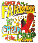 only a farmer gets the cream of the crop vintage t-shirt iron-on